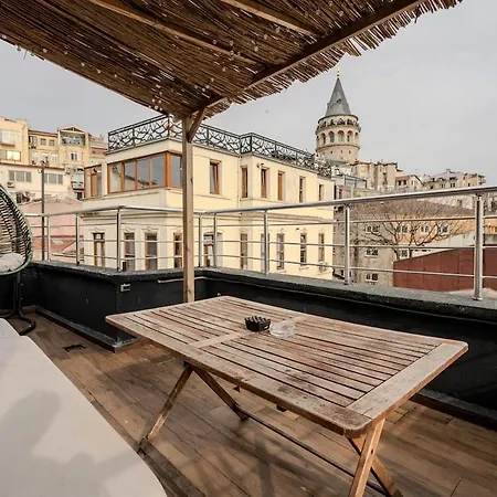 Galata View 2br W Terrace Стамбул